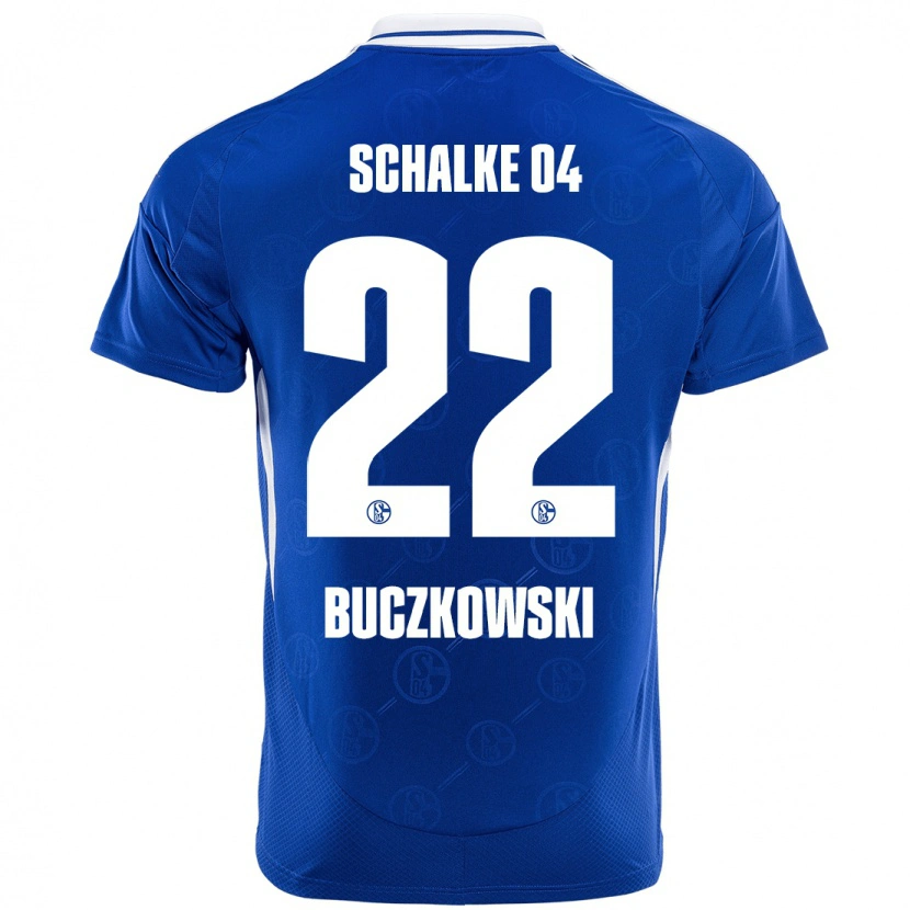 Danxen Mujer Camiseta Philip Buczkowski #22 Azul Real 1ª Equipación 2024/25 La Camisa