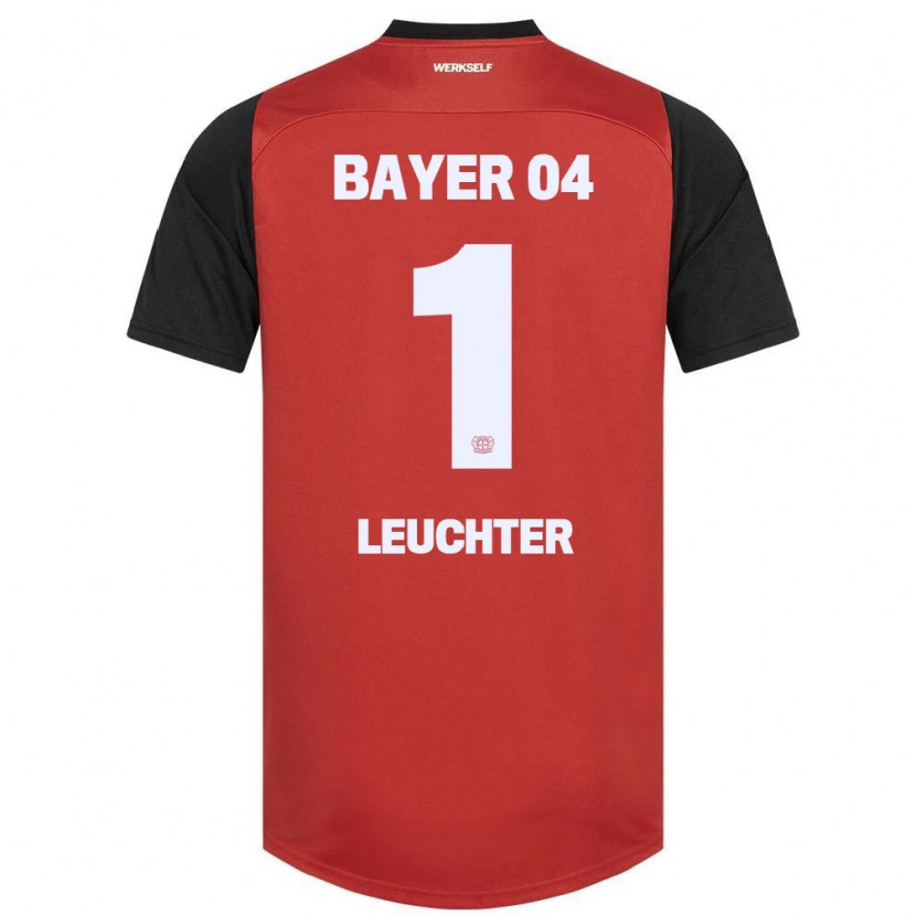 Danxen Mujer Camiseta Julian Leuchter #1 Rojo Negro 1ª Equipación 2024/25 La Camisa
