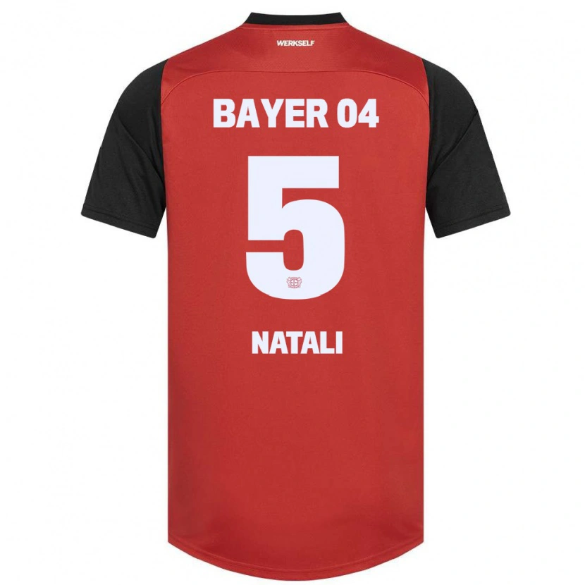 Danxen Mujer Camiseta Andrea Natali #5 Rojo Negro 1ª Equipación 2024/25 La Camisa