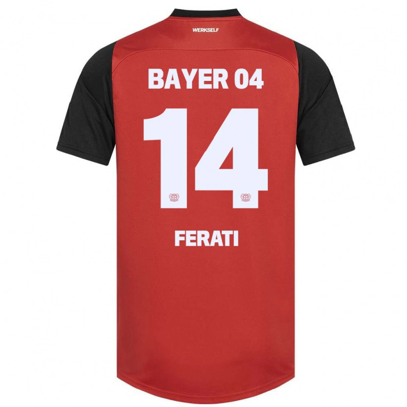 Danxen Mujer Camiseta Larson Ferati #14 Rojo Negro 1ª Equipación 2024/25 La Camisa