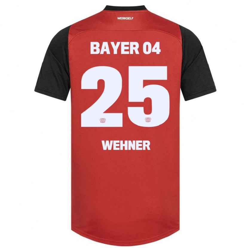 Danxen Mujer Camiseta Luca Wehner #25 Rojo Negro 1ª Equipación 2024/25 La Camisa