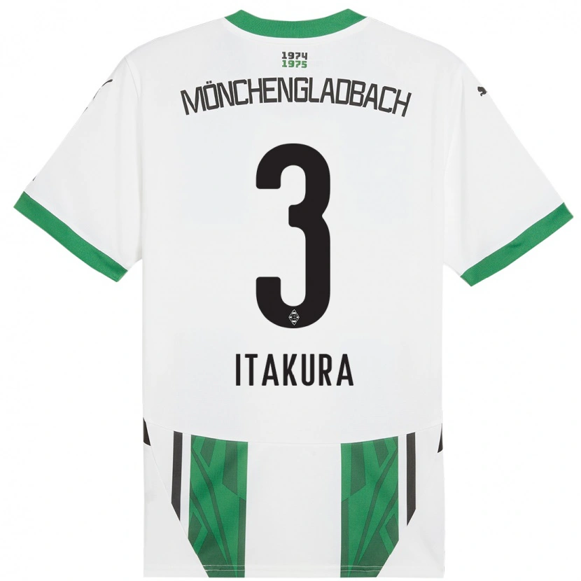 Danxen Mujer Camiseta Ko Itakura #3 Blanco Verde 1ª Equipación 2024/25 La Camisa