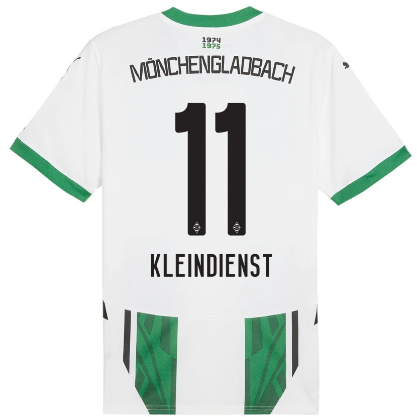 Danxen Mujer Camiseta Tim Kleindienst #11 Blanco Verde 1ª Equipación 2024/25 La Camisa
