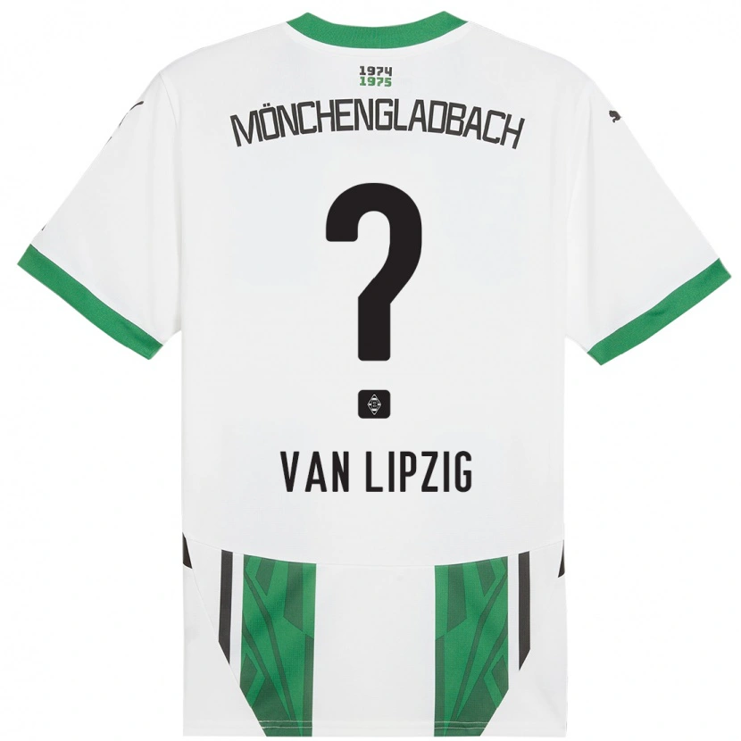 Danxen Mujer Camiseta Mika Van Lipzig #0 Blanco Verde 1ª Equipación 2024/25 La Camisa