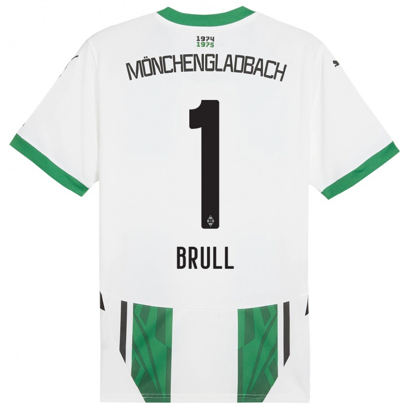 Danxen Mujer Camiseta Maximilian Brüll #1 Blanco Verde 1ª Equipación 2024/25 La Camisa