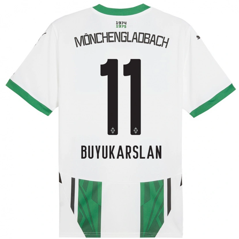 Danxen Mujer Camiseta Oguzcan Büyükarslan #11 Blanco Verde 1ª Equipación 2024/25 La Camisa