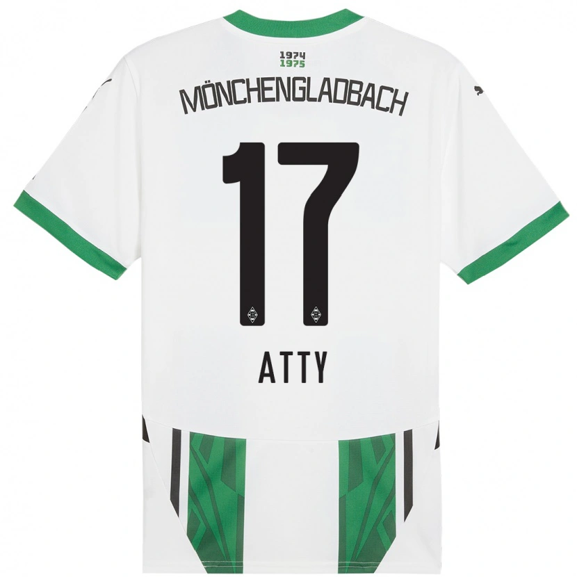Danxen Mujer Camiseta Yassir Atty #17 Blanco Verde 1ª Equipación 2024/25 La Camisa