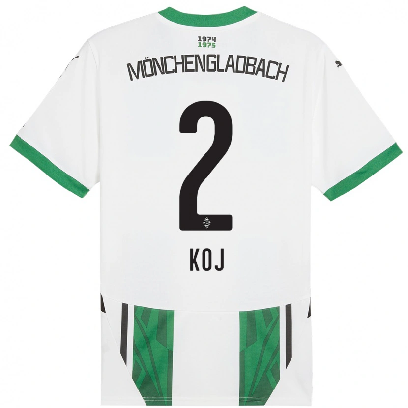 Danxen Mujer Camiseta Julia Koj #2 Blanco Verde 1ª Equipación 2024/25 La Camisa