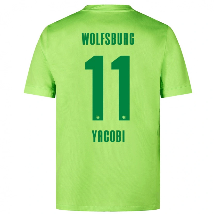 Danxen Mujer Camiseta Nilas Yacobi #11 Verde Fluorescente 1ª Equipación 2024/25 La Camisa