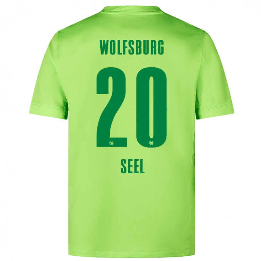 Danxen Mujer Camiseta William Seel #20 Verde Fluorescente 1ª Equipación 2024/25 La Camisa