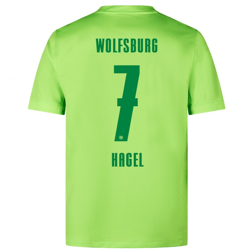 Danxen Mujer Camiseta Chantal Hagel #7 Verde Fluorescente 1ª Equipación 2024/25 La Camisa