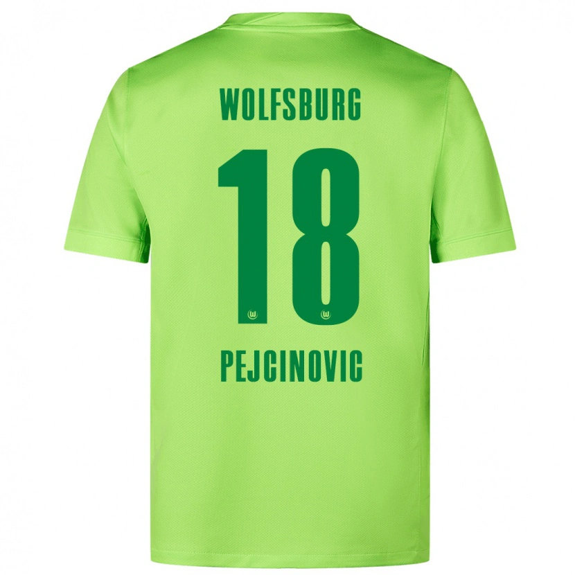 Danxen Mujer Camiseta Dzenan Pejcinovic #18 Verde Fluorescente 1ª Equipación 2024/25 La Camisa