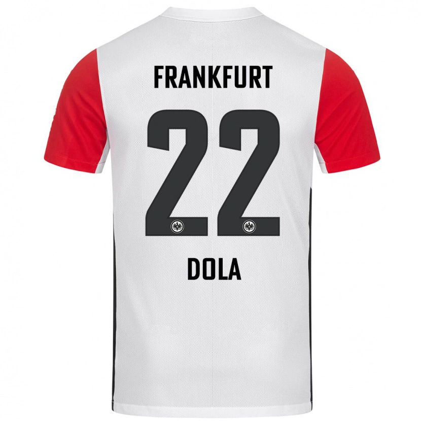 Danxen Mujer Camiseta Igor Dola #22 Blanco Rojo 1ª Equipación 2024/25 La Camisa