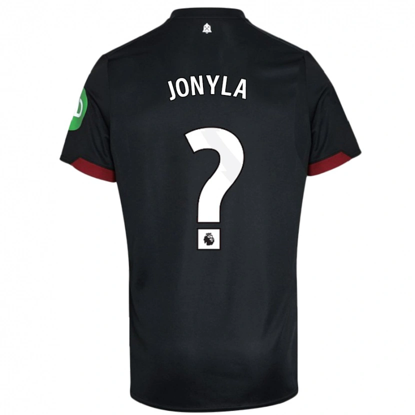 Danxen Mujer Camiseta Tomas Jonyla #0 Negro Blanco 2ª Equipación 2024/25 La Camisa