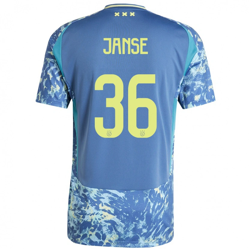 Danxen Mujer Camiseta Dies Janse #36 Gris Azul Amarillo 2ª Equipación 2024/25 La Camisa