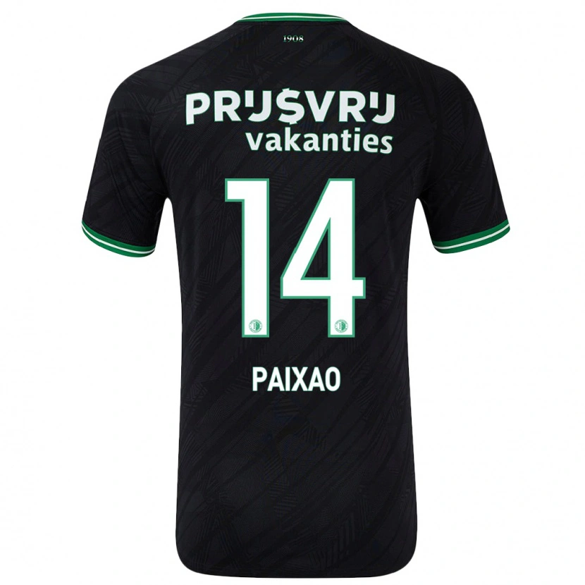 Danxen Mujer Camiseta Igor Paixão #14 Negro Verde 2ª Equipación 2024/25 La Camisa