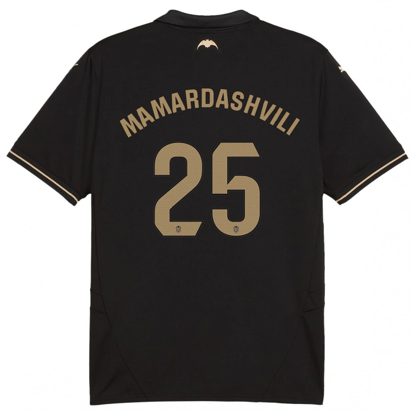 Danxen Mujer Camiseta Giorgi Mamardashvili #25 Negro 2ª Equipación 2024/25 La Camisa