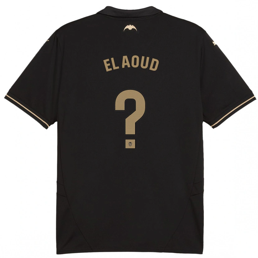 Danxen Mujer Camiseta Ismail El Aoud #0 Negro 2ª Equipación 2024/25 La Camisa