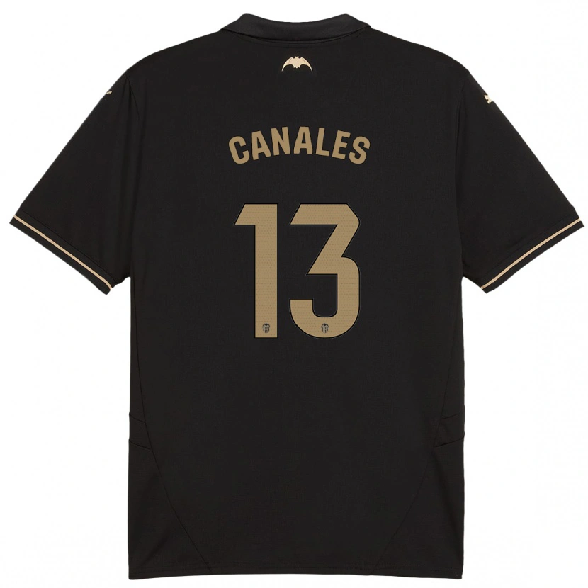 Danxen Mujer Camiseta Antonia Canales #13 Negro 2ª Equipación 2024/25 La Camisa