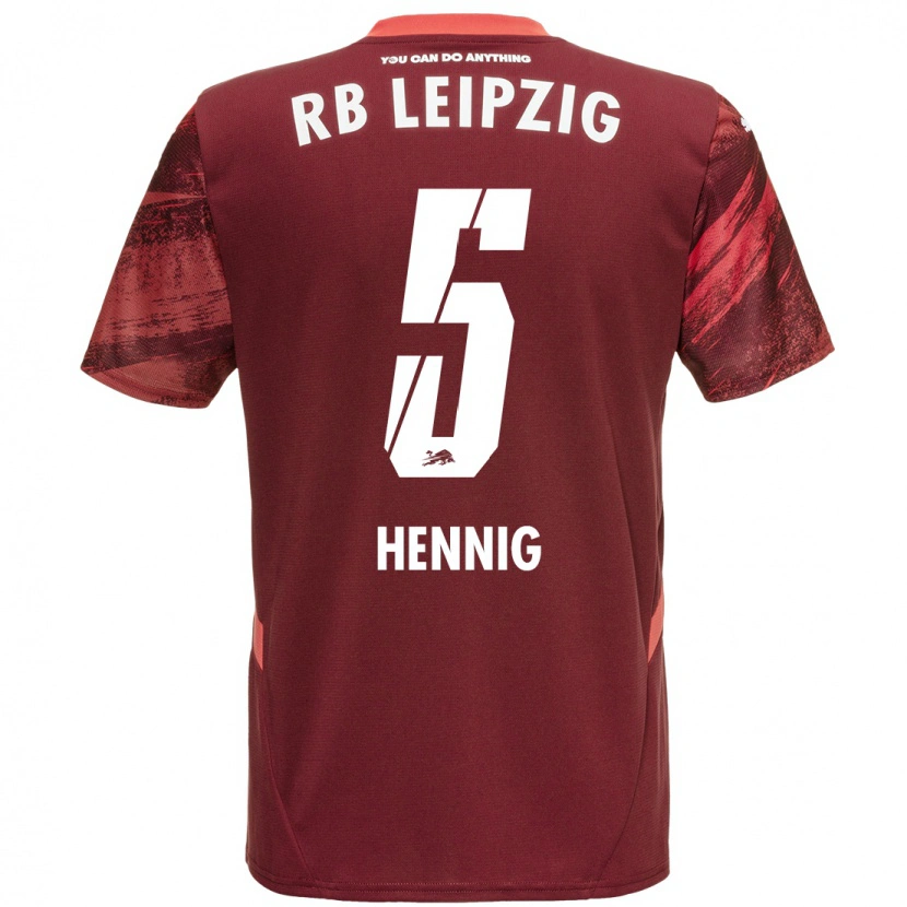 Danxen Mujer Camiseta Lenny Hennig #5 Borgoña 2ª Equipación 2024/25 La Camisa