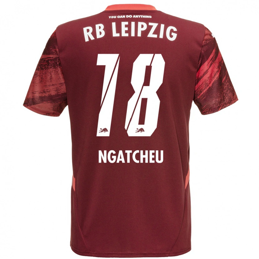 Danxen Mujer Camiseta Yohan Ngatcheu #18 Borgoña 2ª Equipación 2024/25 La Camisa