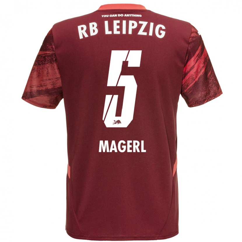 Danxen Mujer Camiseta Julia Magerl #5 Borgoña 2ª Equipación 2024/25 La Camisa