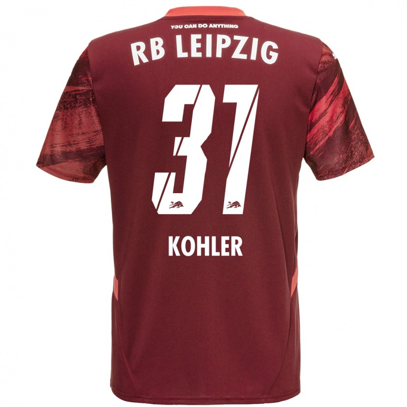 Danxen Mujer Camiseta Tim Köhler #31 Borgoña 2ª Equipación 2024/25 La Camisa