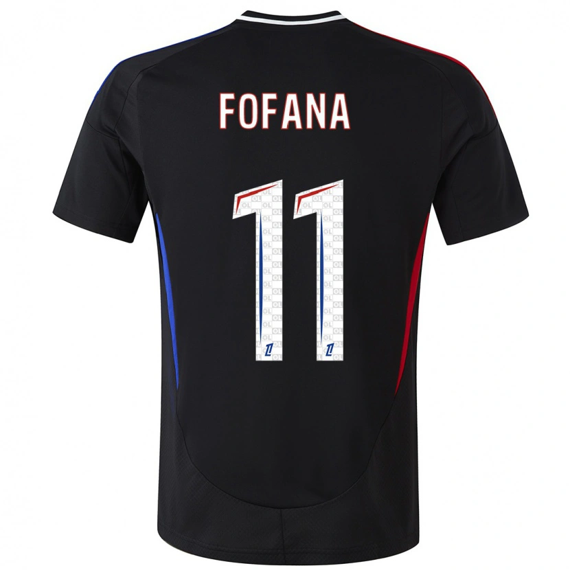 Danxen Mujer Camiseta Malick Fofana #11 Negro 2ª Equipación 2024/25 La Camisa