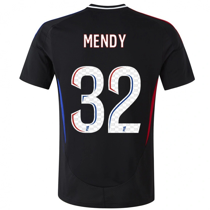 Danxen Mujer Camiseta Maeline Mendy #32 Negro 2ª Equipación 2024/25 La Camisa