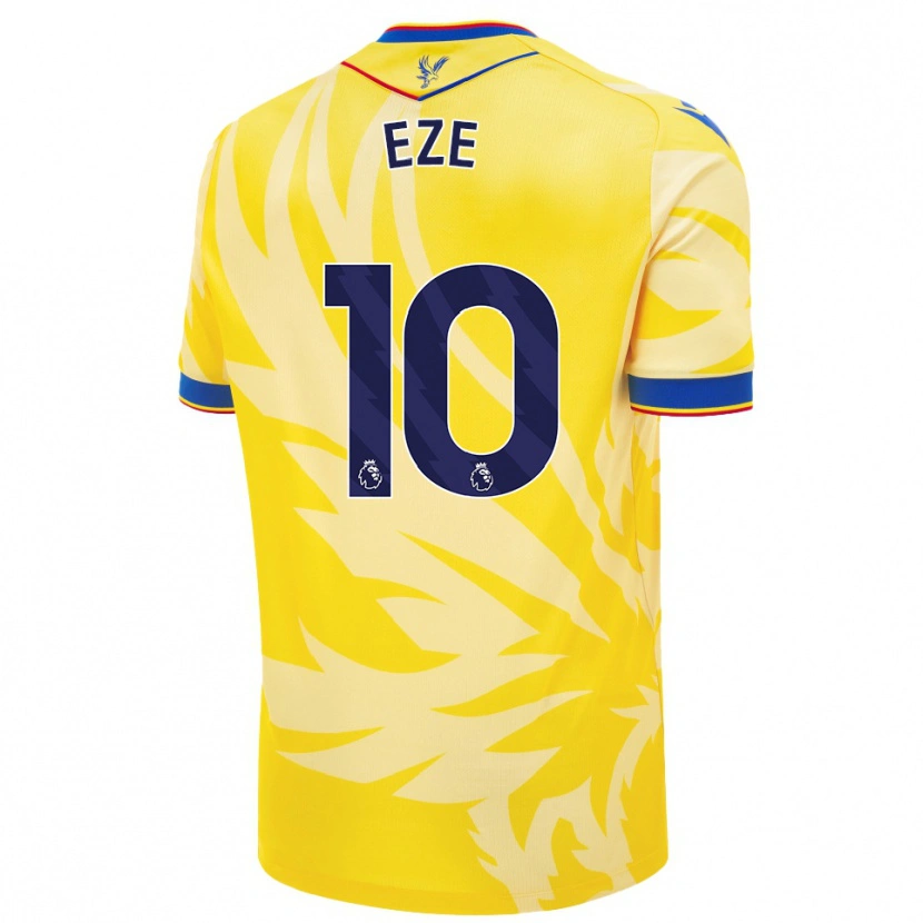 Danxen Mujer Camiseta Eberechi Eze #10 Amarillo 2ª Equipación 2024/25 La Camisa