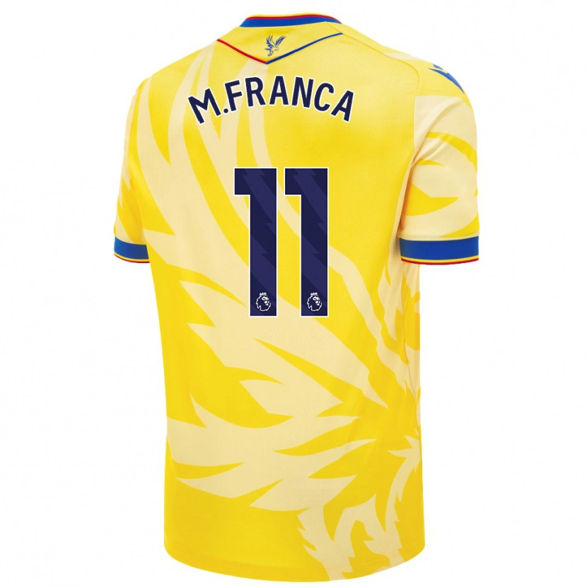 Danxen Mujer Camiseta Matheus França #11 Amarillo 2ª Equipación 2024/25 La Camisa
