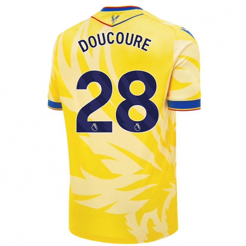 Danxen Mujer Camiseta Cheick Doucouré #28 Amarillo 2ª Equipación 2024/25 La Camisa