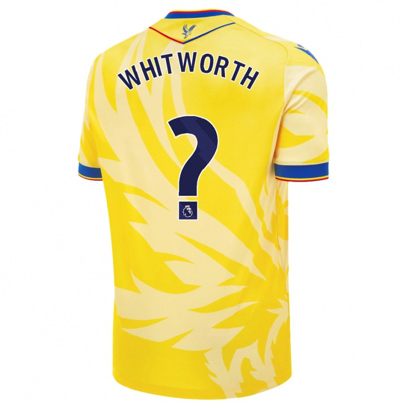 Danxen Mujer Camiseta Harry Whitworth #0 Amarillo 2ª Equipación 2024/25 La Camisa
