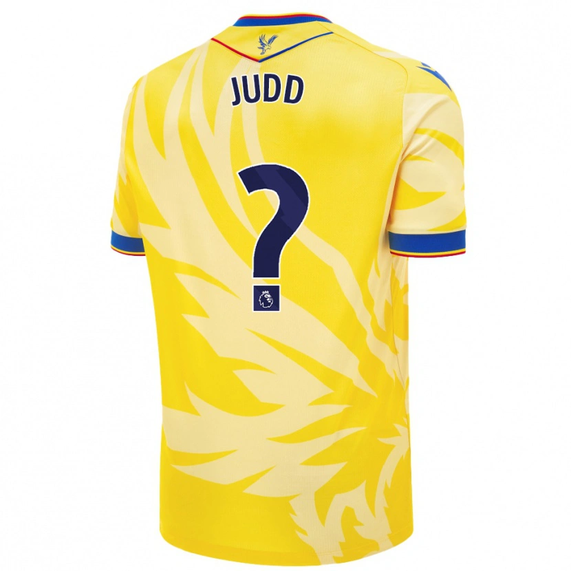 Danxen Mujer Camiseta Jasper Judd #0 Amarillo 2ª Equipación 2024/25 La Camisa