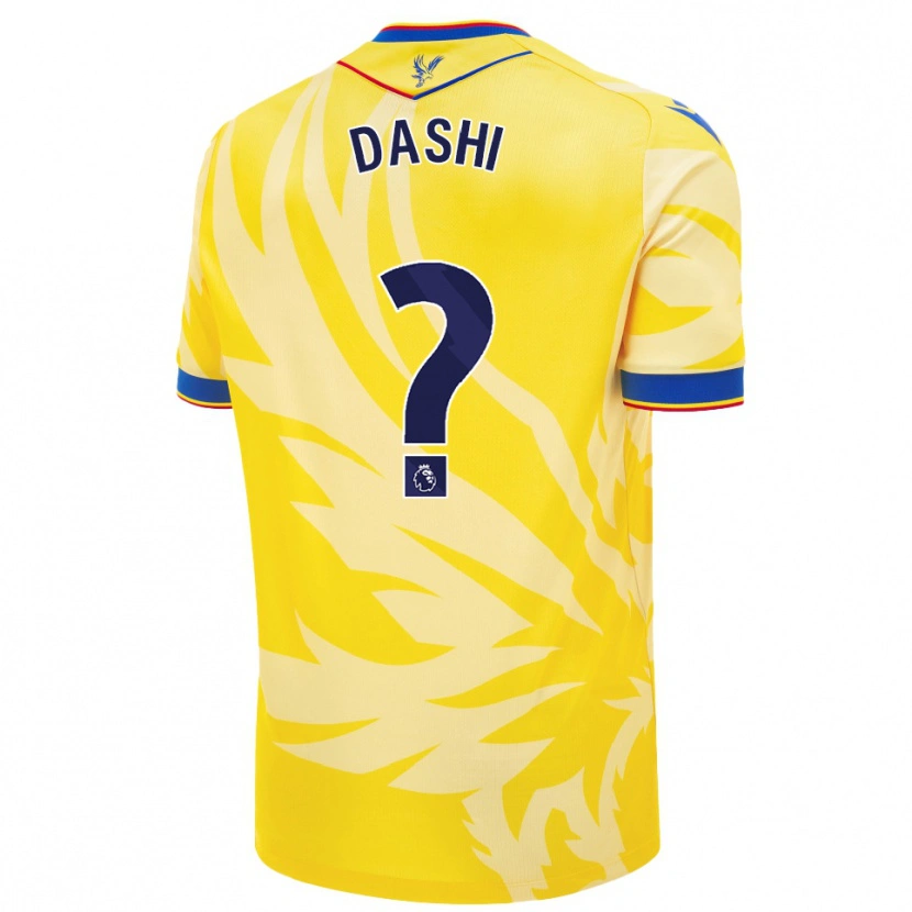 Danxen Mujer Camiseta Matteo Dashi #0 Amarillo 2ª Equipación 2024/25 La Camisa