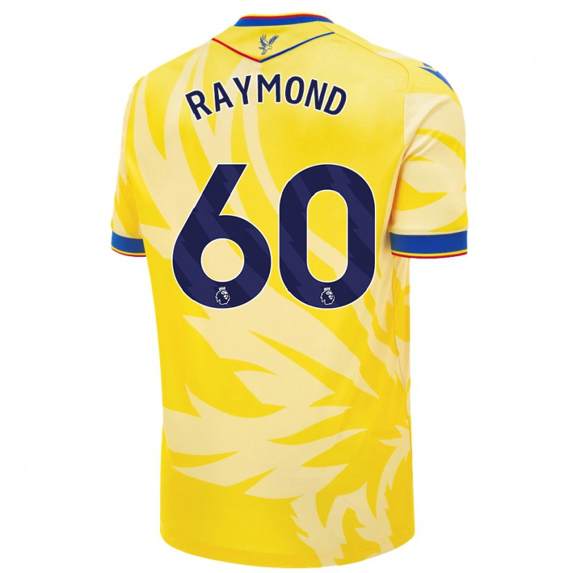 Danxen Mujer Camiseta Jadan Raymond #60 Amarillo 2ª Equipación 2024/25 La Camisa