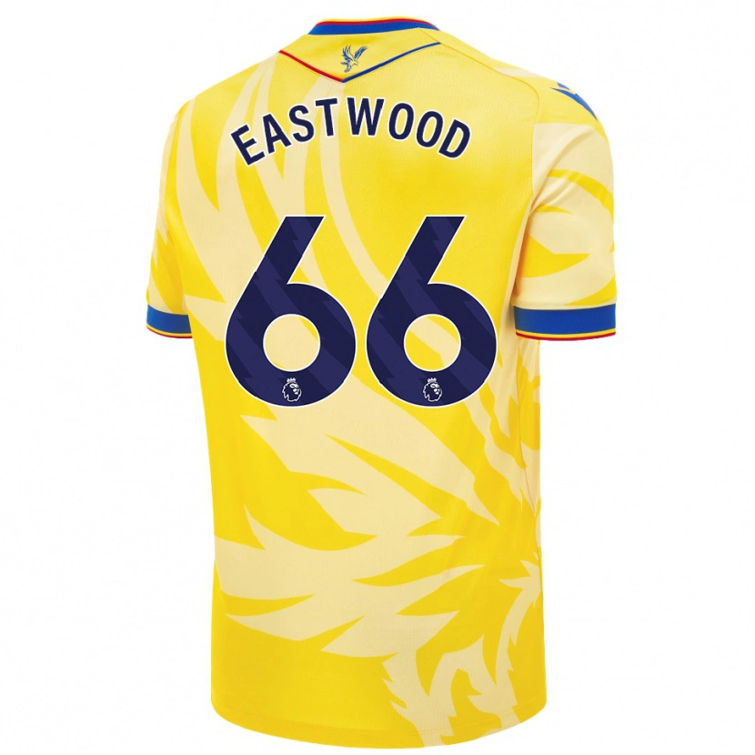 Danxen Mujer Camiseta Billy Eastwood #66 Amarillo 2ª Equipación 2024/25 La Camisa