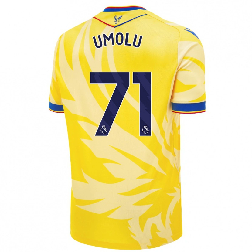Danxen Mujer Camiseta Jemiah Umolu #71 Amarillo 2ª Equipación 2024/25 La Camisa