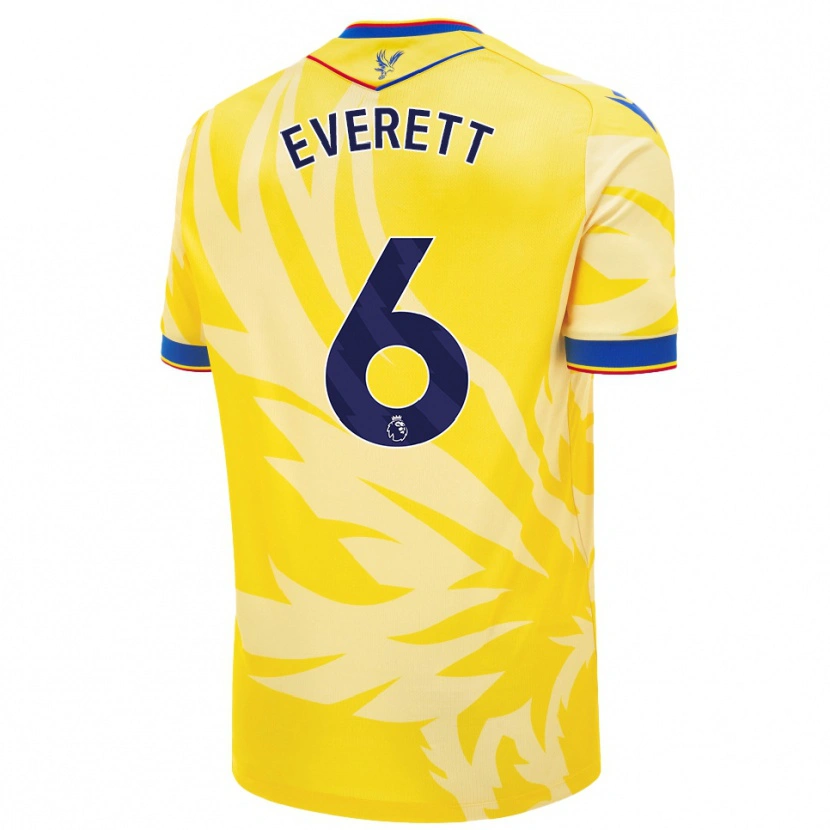 Danxen Mujer Camiseta Aimee Everett #6 Amarillo 2ª Equipación 2024/25 La Camisa