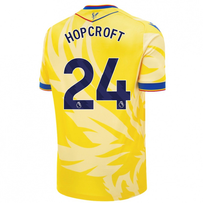 Danxen Mujer Camiseta Shanade Hopcroft #24 Amarillo 2ª Equipación 2024/25 La Camisa