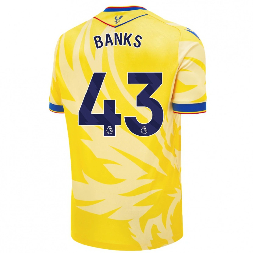 Danxen Mujer Camiseta Scott Banks #43 Amarillo 2ª Equipación 2024/25 La Camisa
