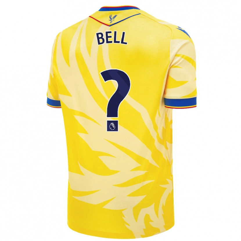 Danxen Mujer Camiseta Freddie Bell #0 Amarillo 2ª Equipación 2024/25 La Camisa