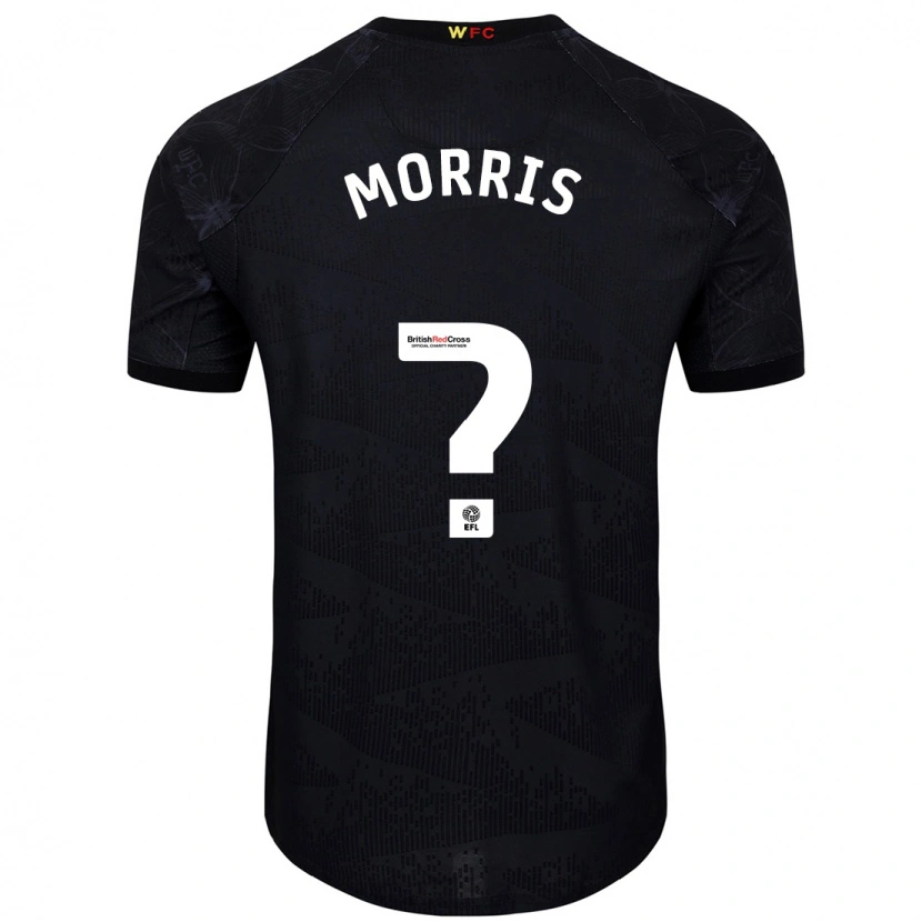 Danxen Mujer Camiseta Sam Morris #0 Negro Blanco 2ª Equipación 2024/25 La Camisa