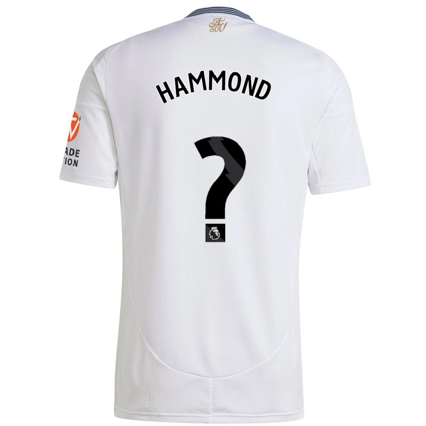 Danxen Mujer Camiseta Alex Hammond #0 Blanco 2ª Equipación 2024/25 La Camisa