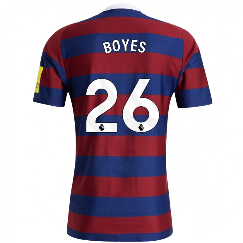 Danxen Mujer Camiseta Grace Boyes #26 Burdeos Azul Marino 2ª Equipación 2024/25 La Camisa