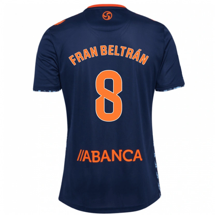 Danxen Mujer Camiseta Fran Beltrán #8 Azul Marino 2ª Equipación 2024/25 La Camisa