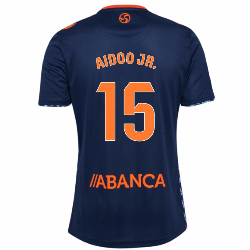 Danxen Mujer Camiseta Joseph Aidoo #15 Azul Marino 2ª Equipación 2024/25 La Camisa