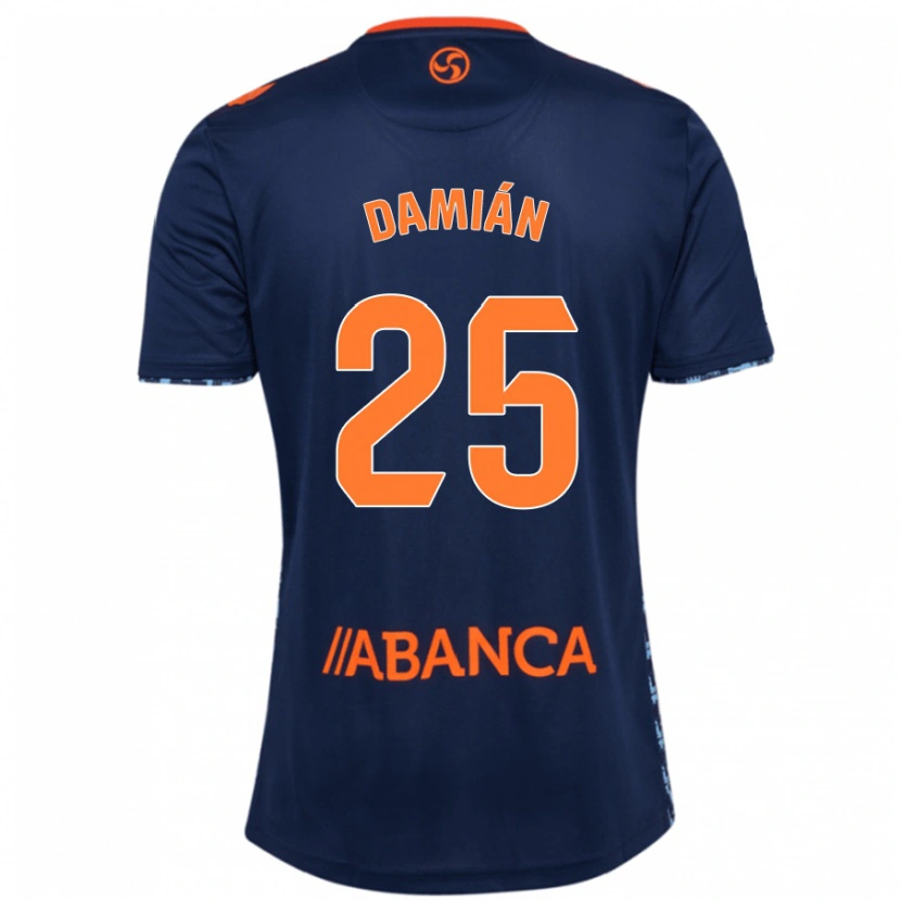 Danxen Mujer Camiseta Damián Rodríguez #25 Azul Marino 2ª Equipación 2024/25 La Camisa