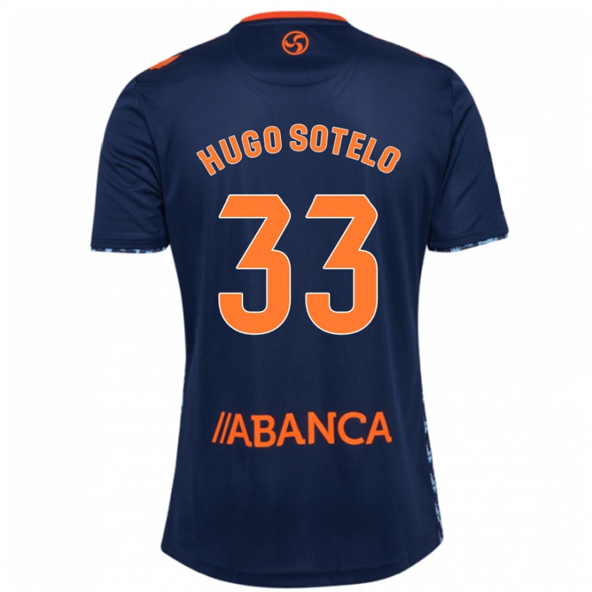 Danxen Mujer Camiseta Hugo Sotelo #33 Azul Marino 2ª Equipación 2024/25 La Camisa