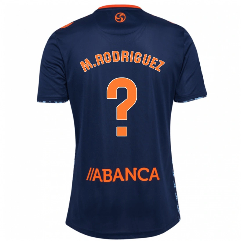 Danxen Mujer Camiseta Manu Rodríguez #0 Azul Marino 2ª Equipación 2024/25 La Camisa